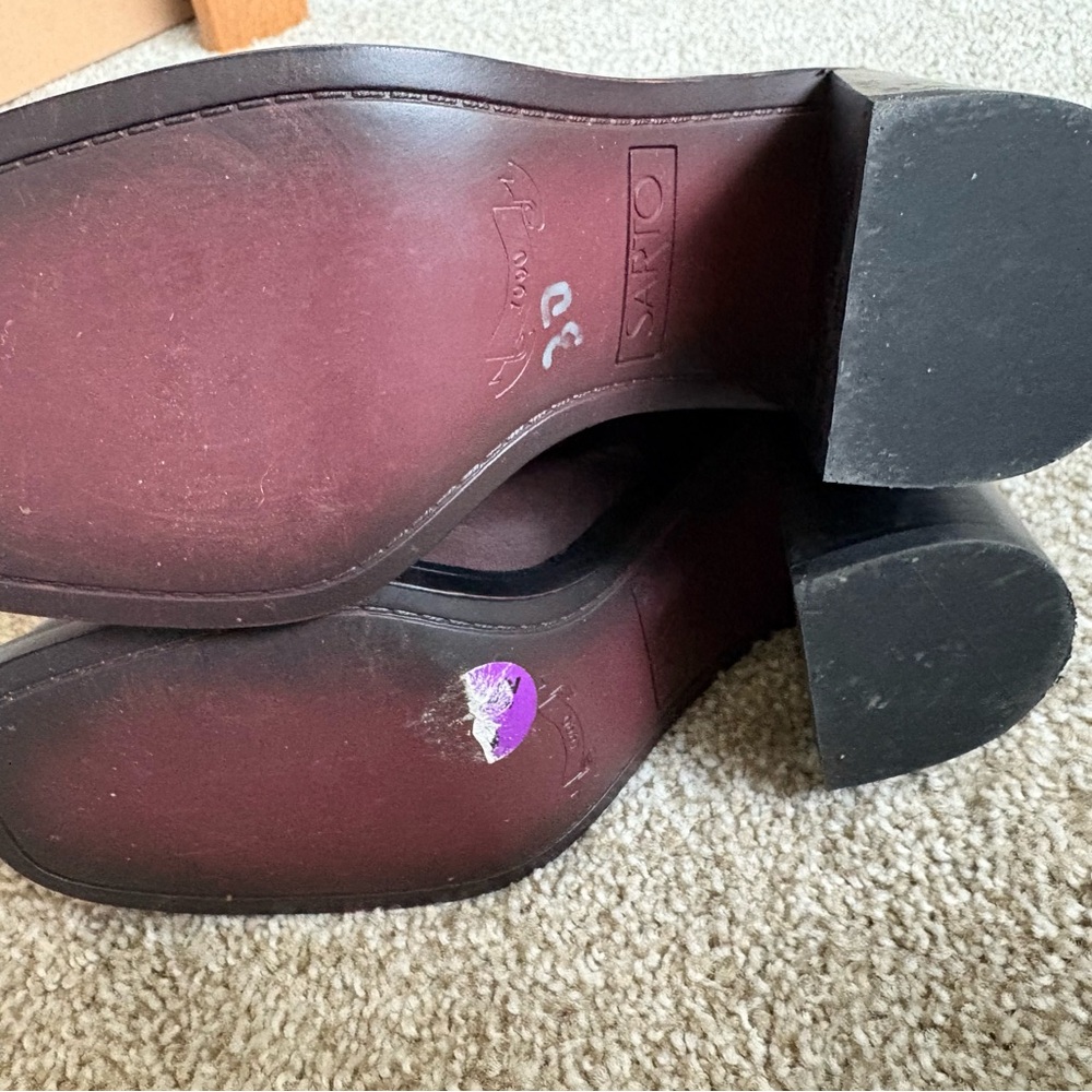 Franco Sarto Brown Leather Ankle Boots - Picture 6 of 10